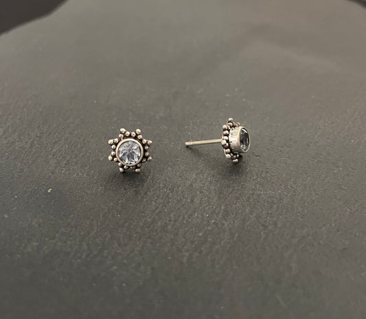 Blue Topaz Studs image 1