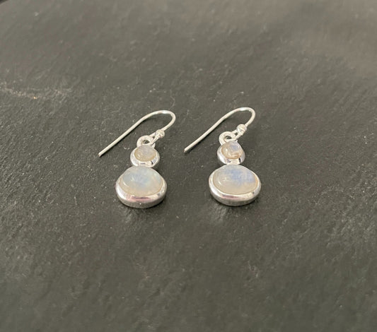 Moonstone and Silver Earrings image 1