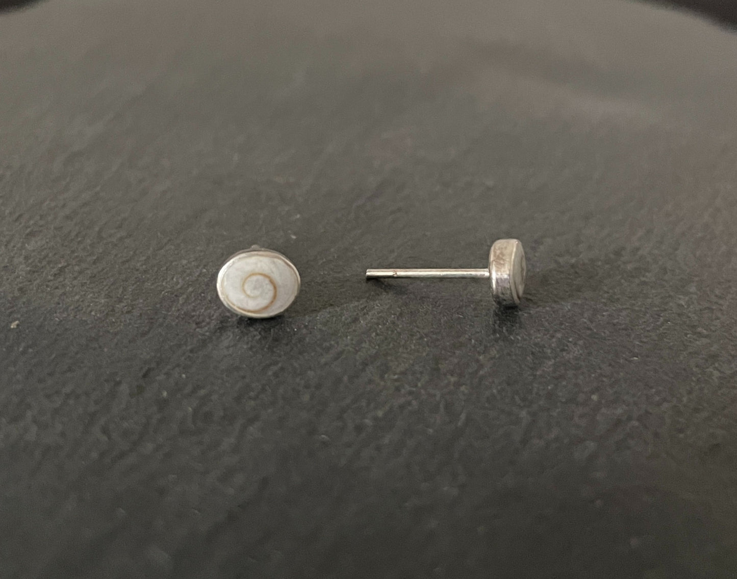 Shiva Shell Oval Stud Earrings image 1
