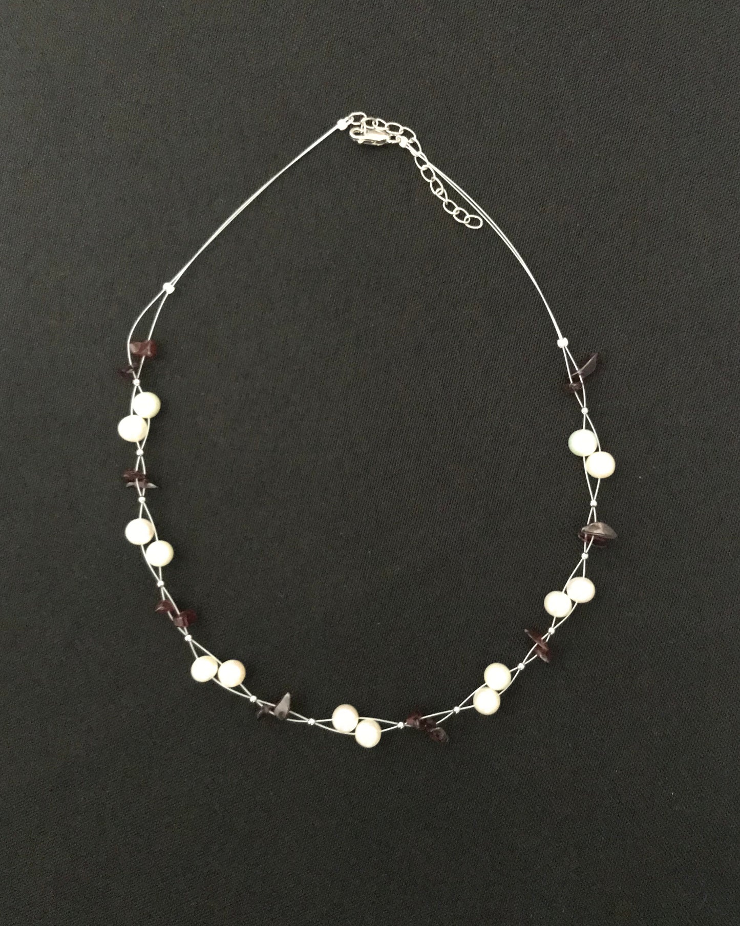 Pearl and Gemstone Necklace image 2