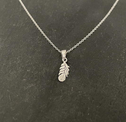 Silver Feather Pendant image 1