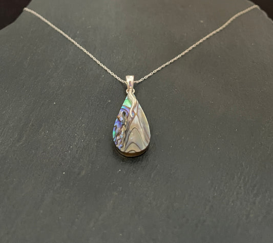 Paua Shell Teardrop Pendant image 1