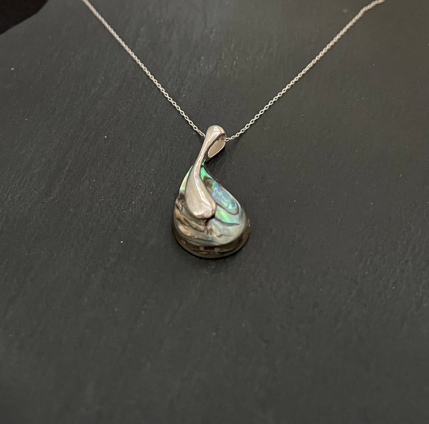 Paua Shell Teardrop Pendant image 1