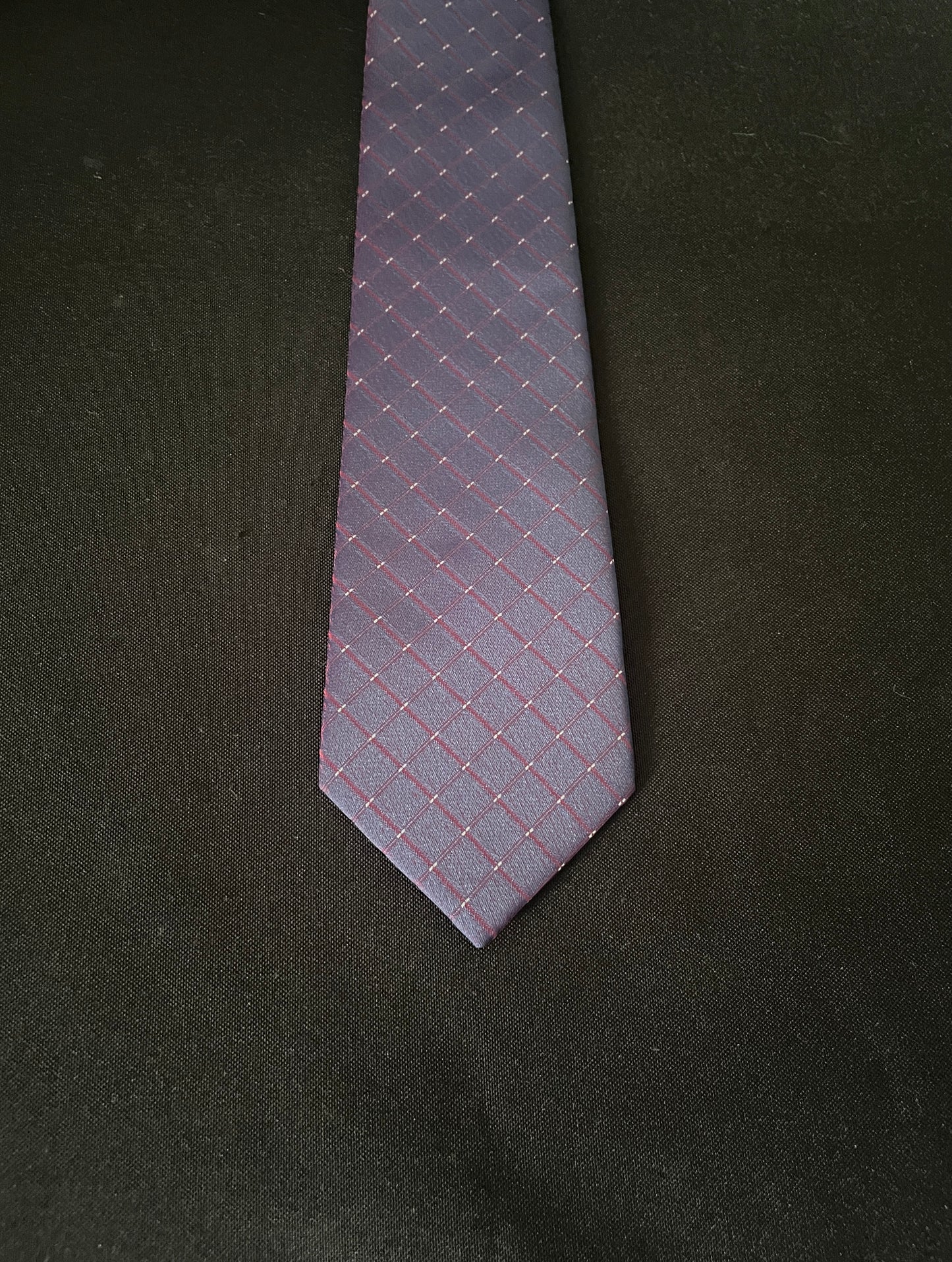 Red and Dark Blue Tie image 0