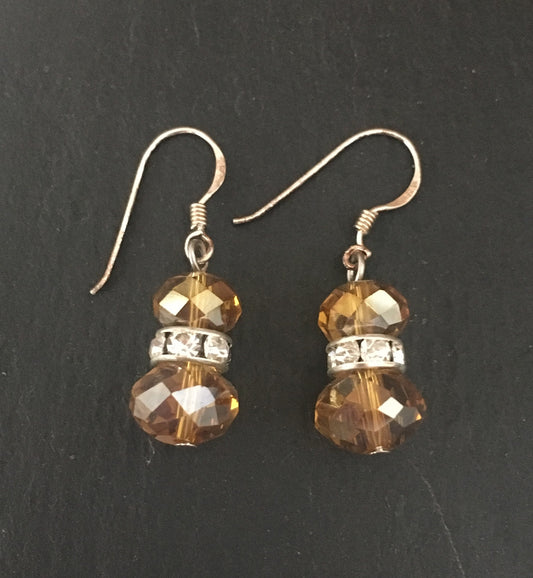 Bead and Bling Drop Earrings image 1