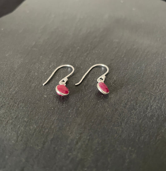 Teardrop Ruby Earrings image 1