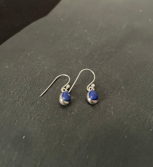 Lapis Lazuli Teardrop Earrings image 1
