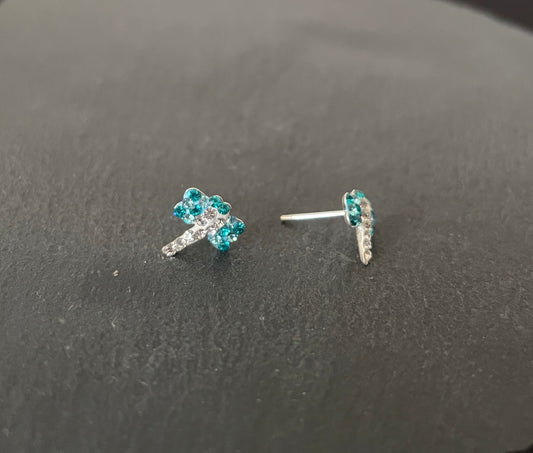 Cubic Zirconia Dragonfly Stud Earrings image 1