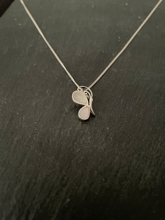 Mother of Pearl Butterfly Pendant image 1