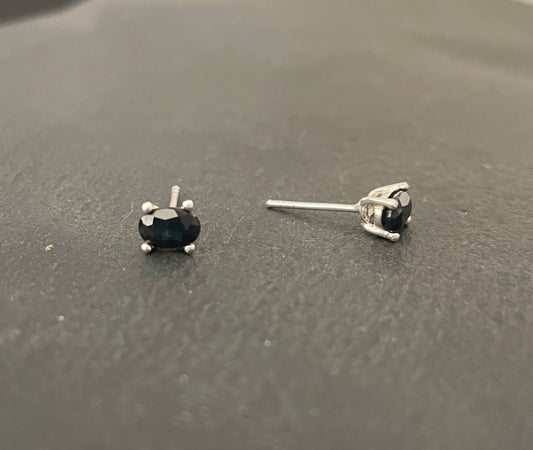 Oval Sapphire Studs image 1