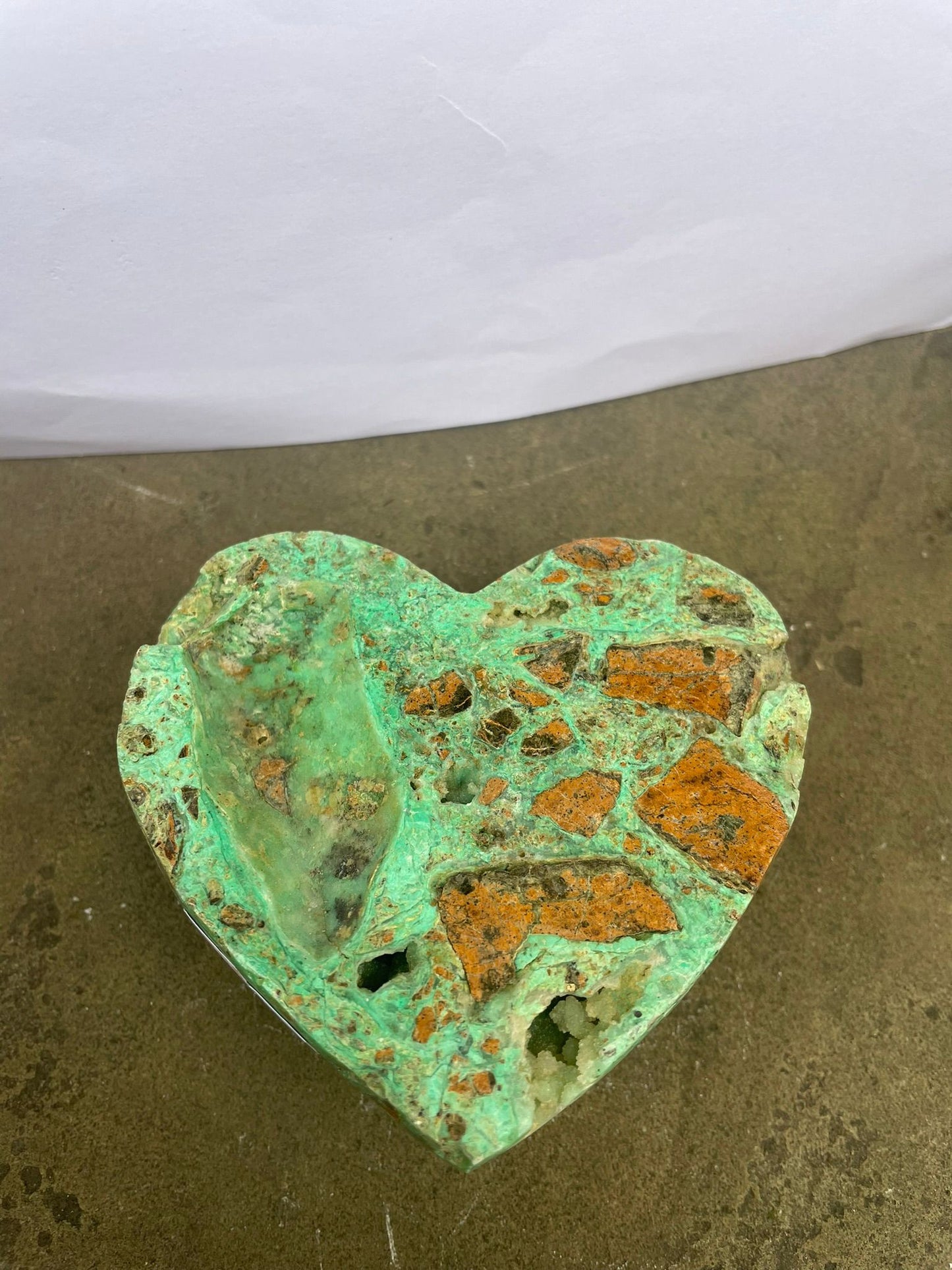 Green Grape Agate Heart image 3