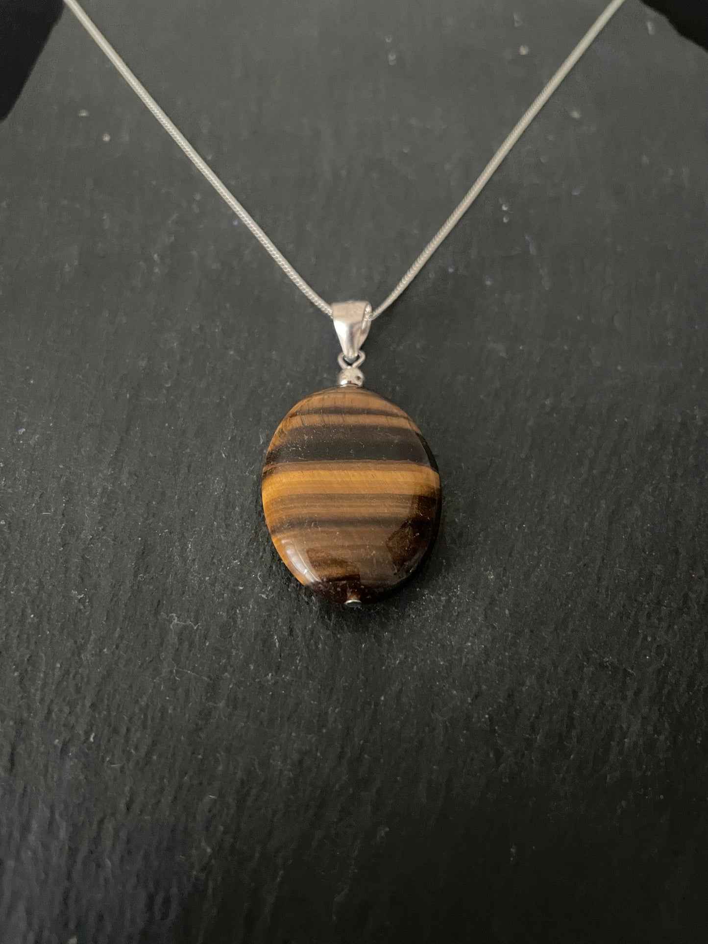 Tiger's Eye Oval Pendant image 1