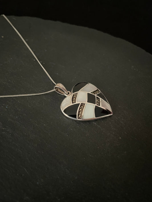 Marcasite Heart Pendant image 1