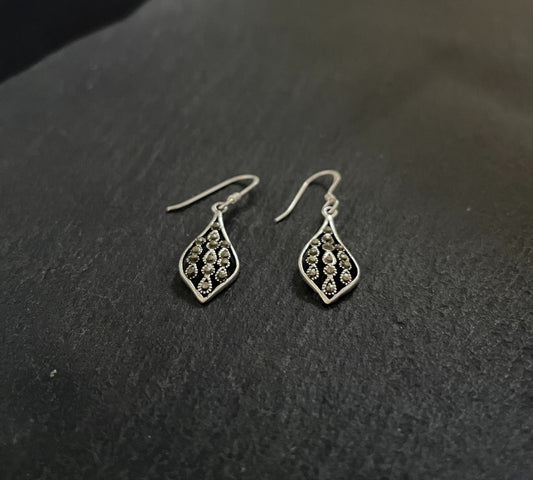 Marcasite Teardrop Earrings image 1