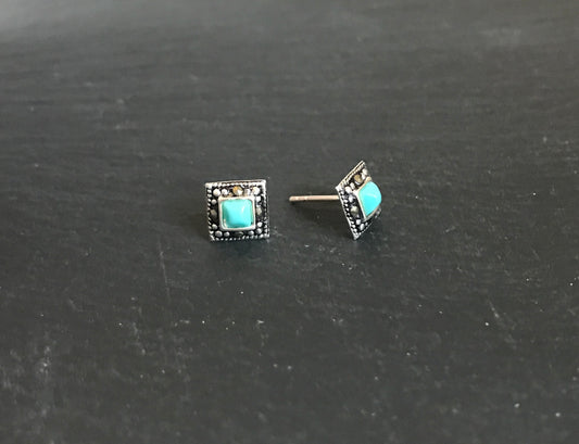 Marcasite Square Studs image 1