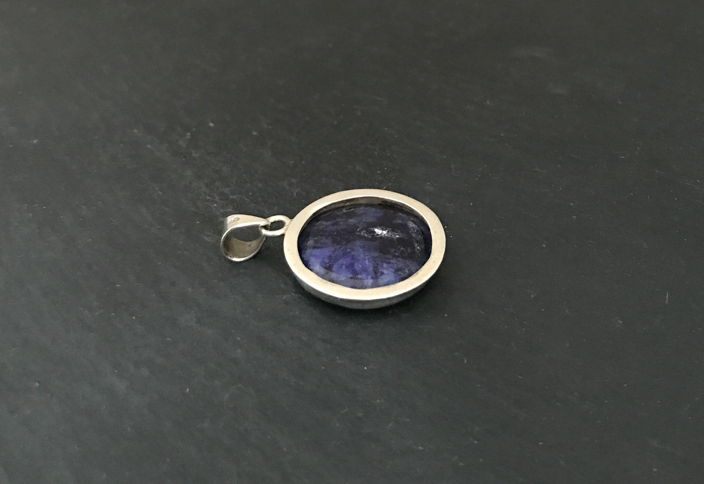 Round Sapphire Pendant image 3