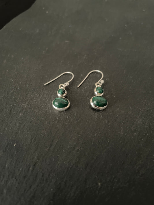 Malachite Earrings image 1