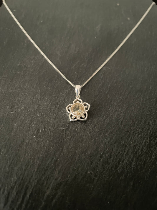 Citrine Flower Pendant image 1