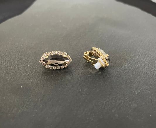Coloured Bling Clip On Earrings image 1