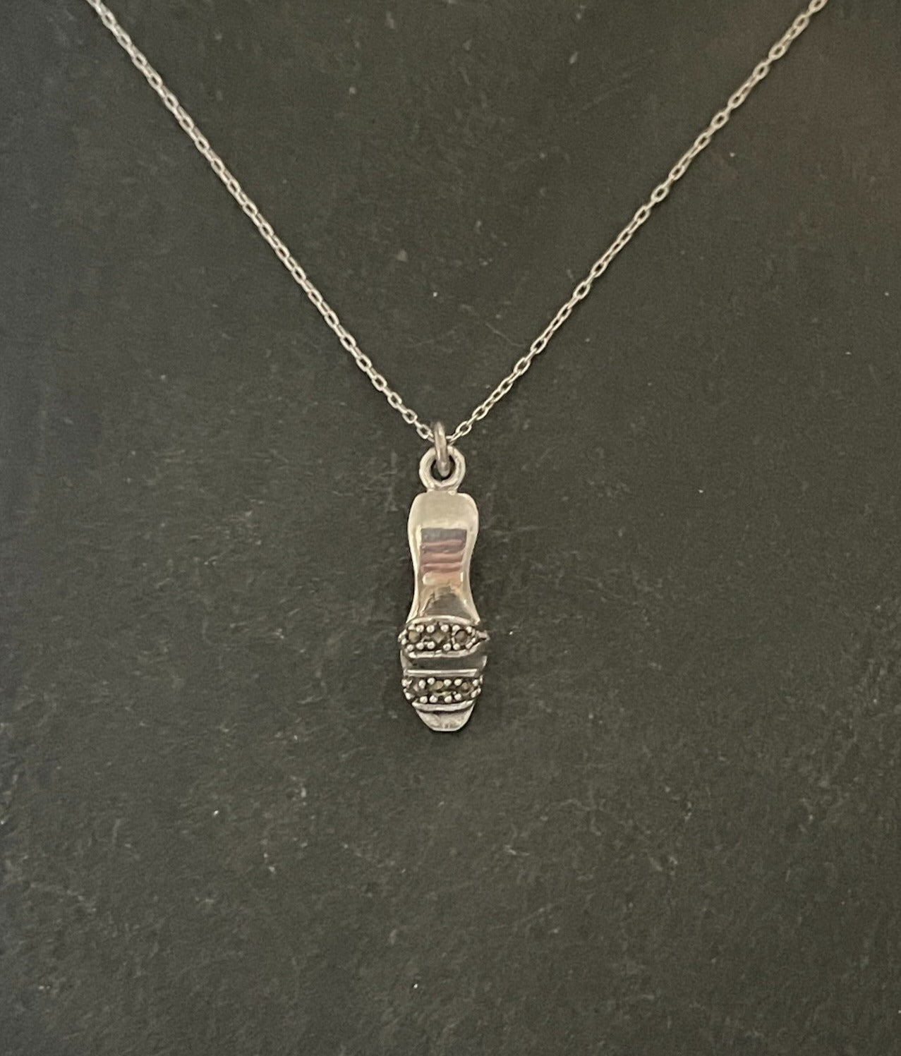 Marcasite Shoe Pendant image 1
