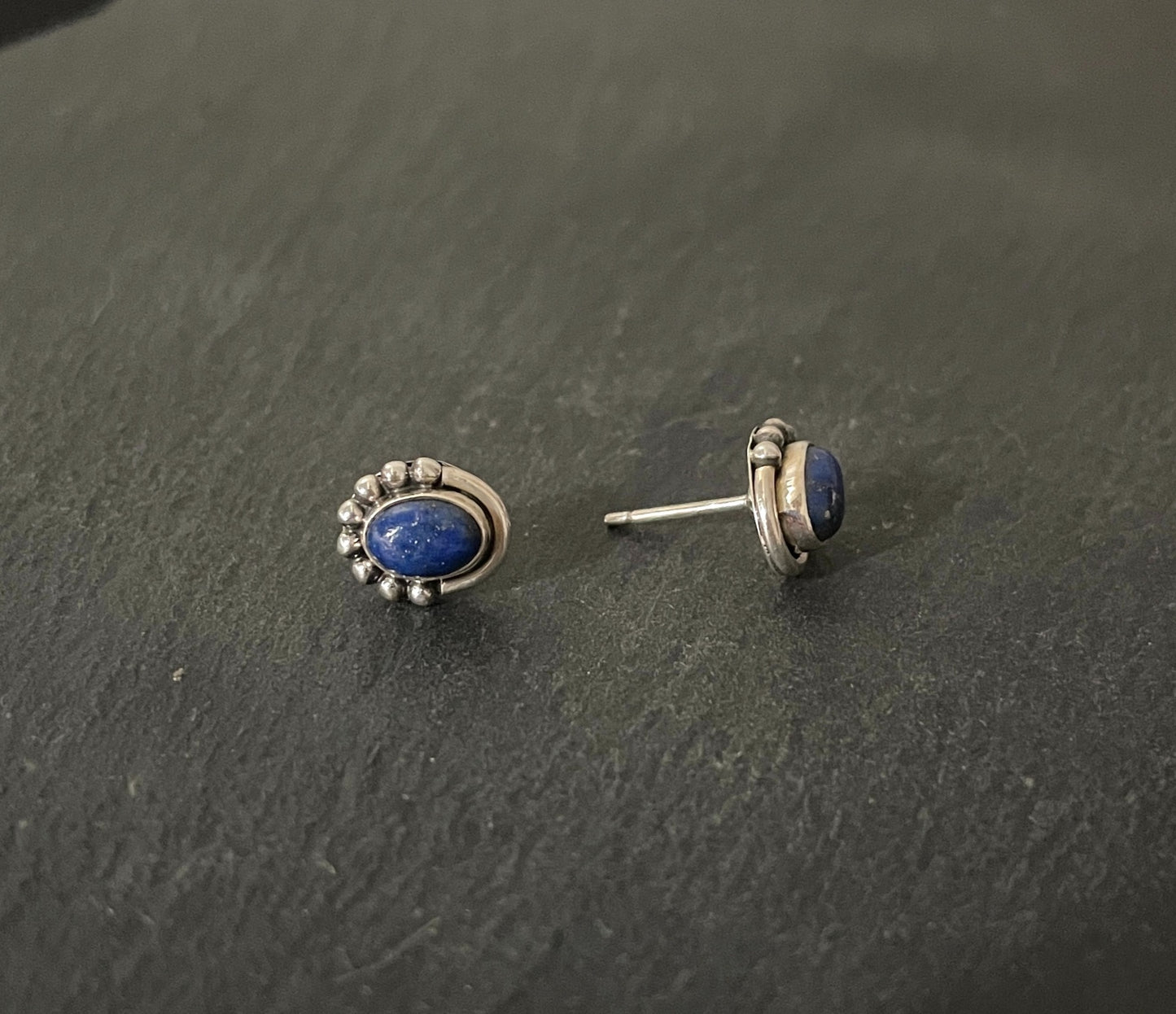 Lapis Lazuli Oval Studs image 1