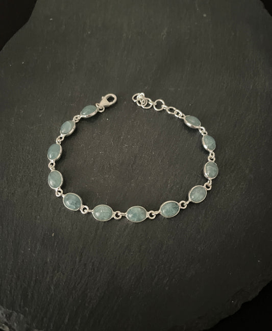 Oval Aquamarine Bracelet image 1