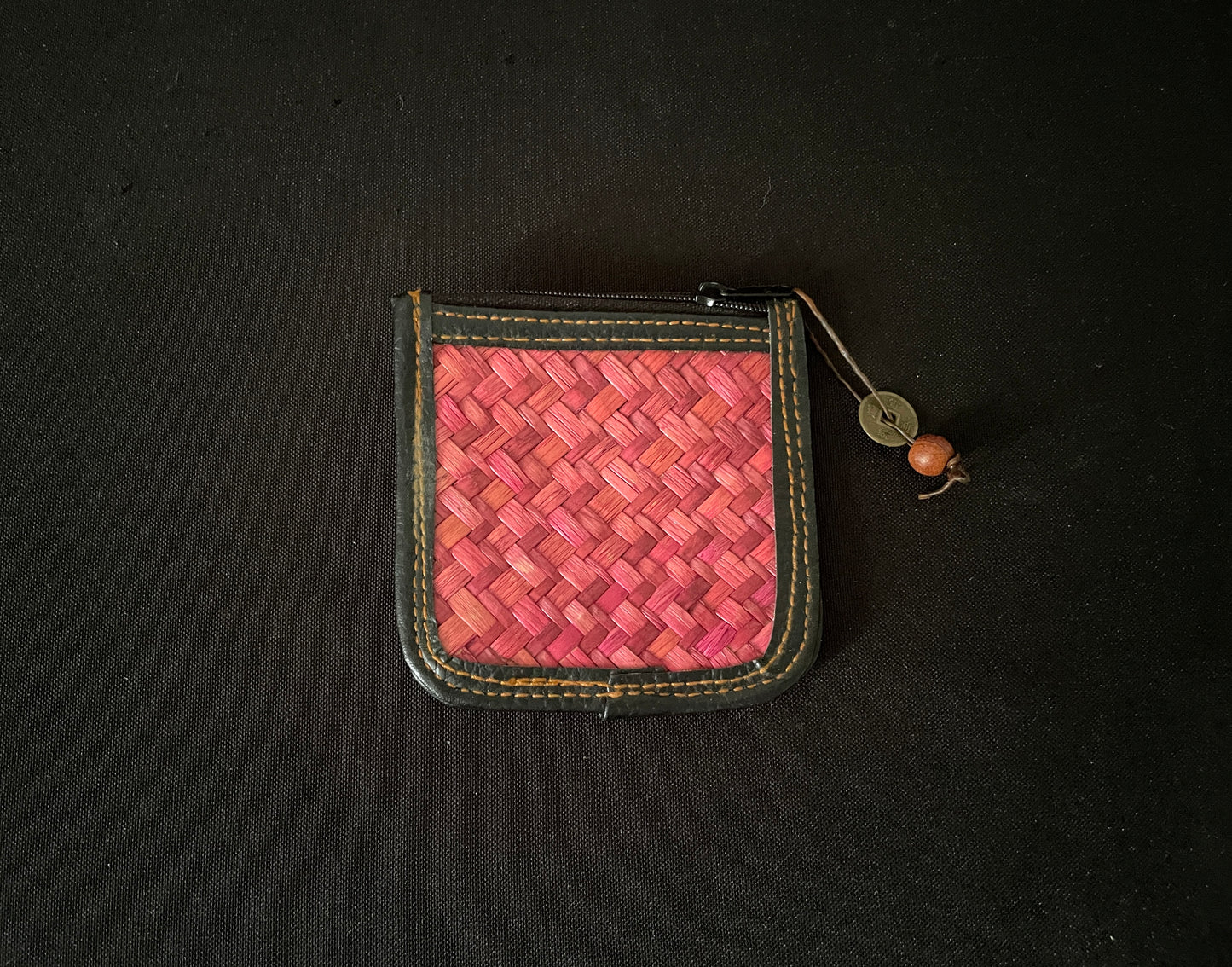 Pink Woven Purse image 0