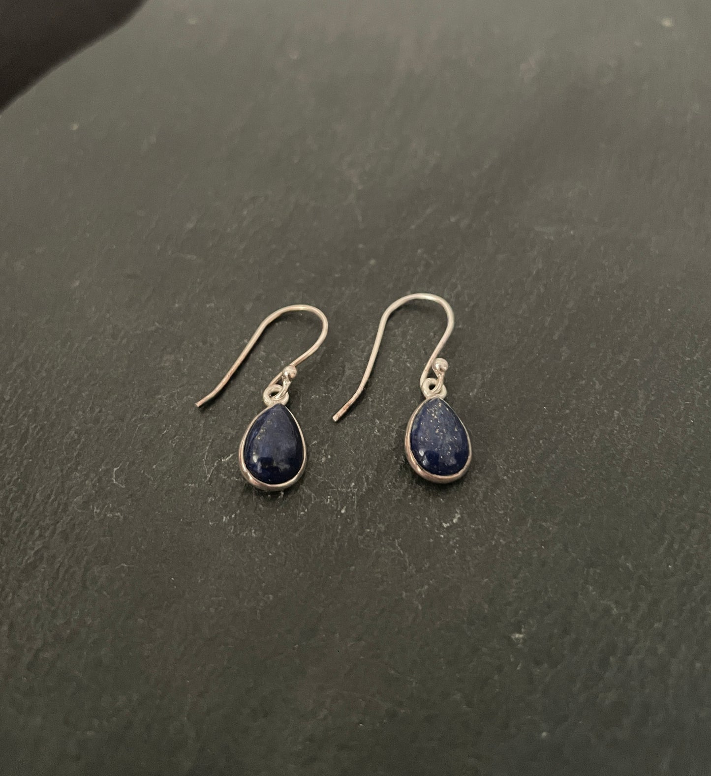Lapis Lazuli Teardrop Earrings image 1