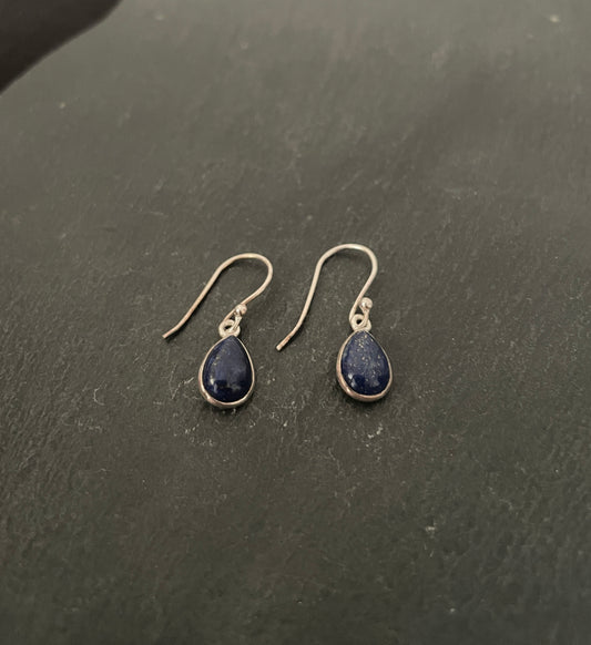 Lapis Lazuli Teardrop Earrings image 1