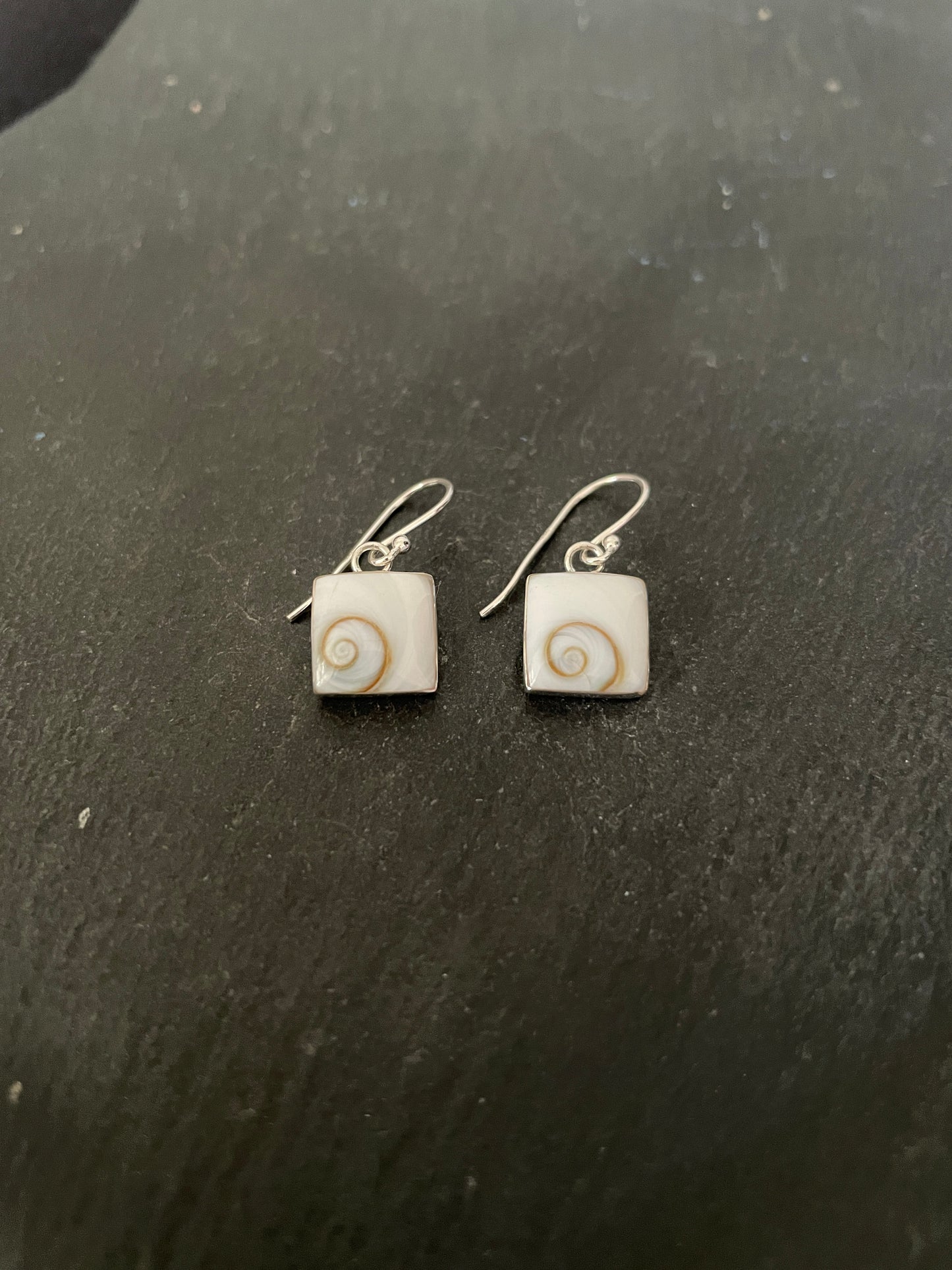 Shiva Shell Square Drop Earrings image 1