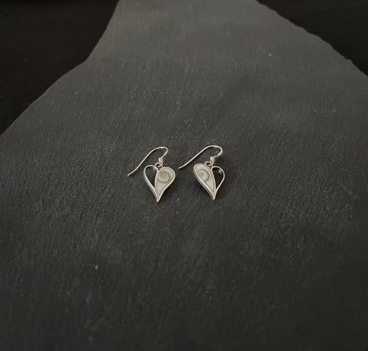 Heart Shiva Shell Earrings image 1