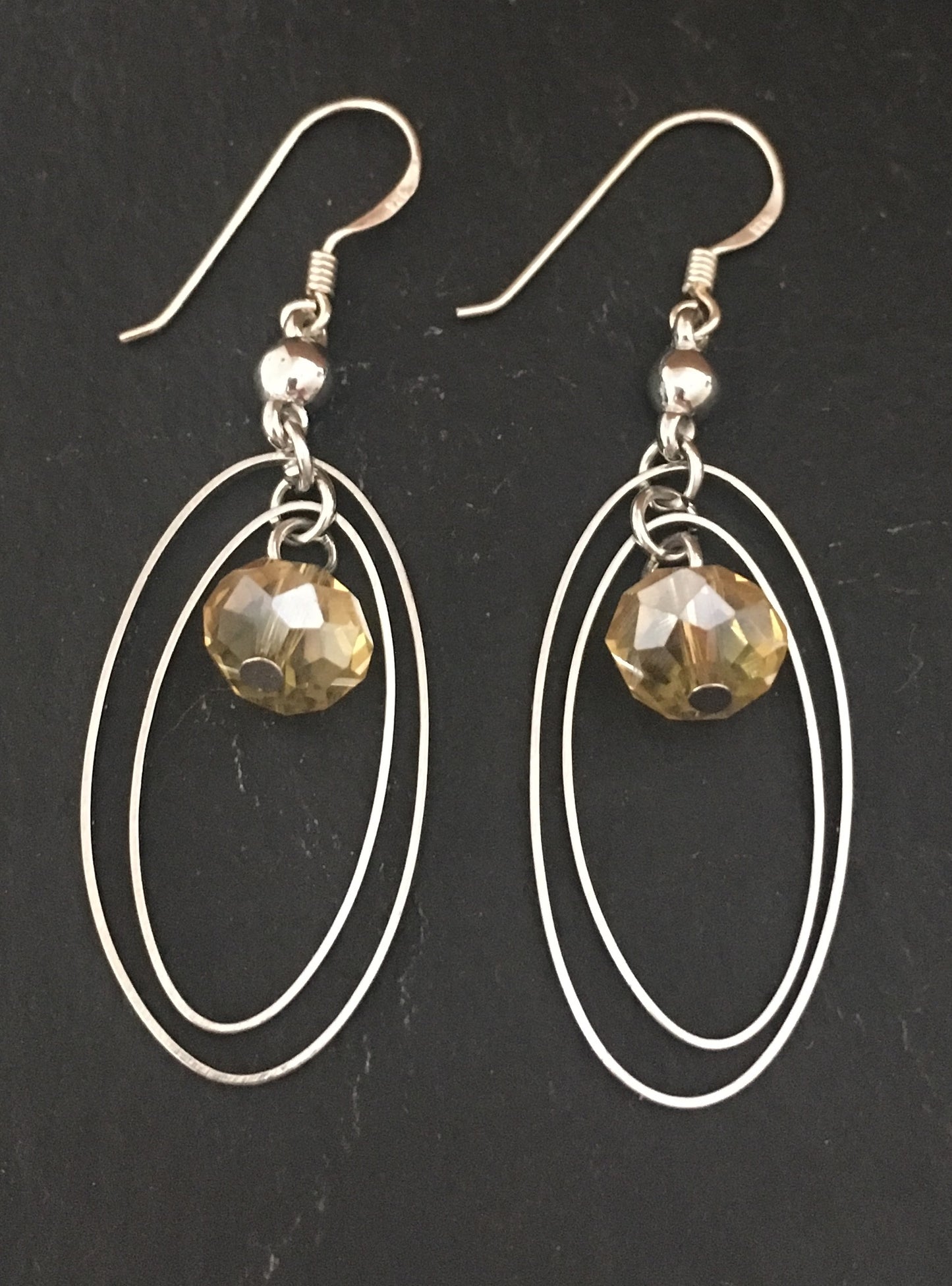 Yellow Bead Earrings image 0