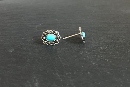 Marcasite Oval Studs image 1