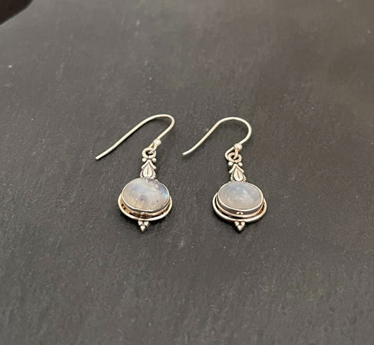 Moonstone Drop Earrings image 1