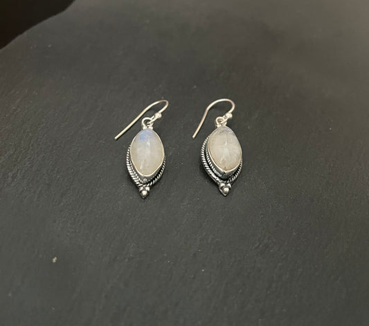 Moonstone Kite Drop Earrings image 1