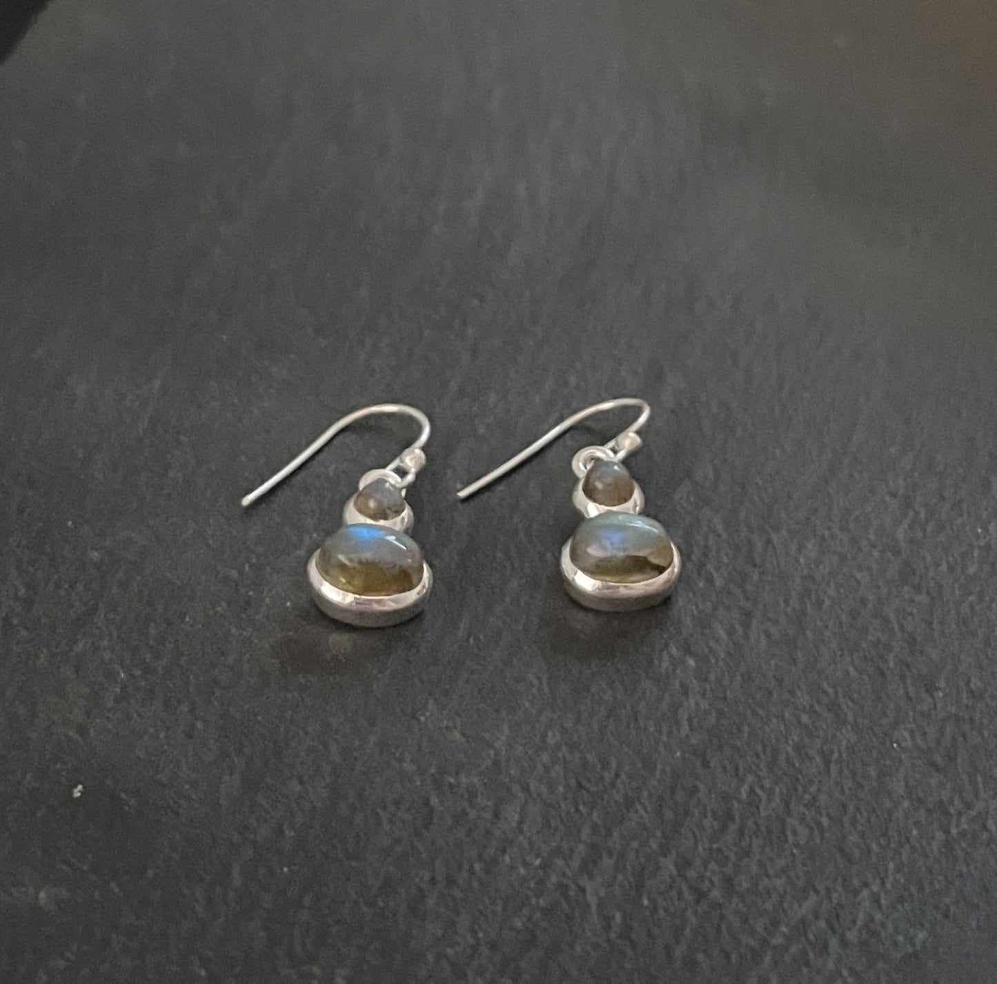 Labradorite and Silver Earrings image 1