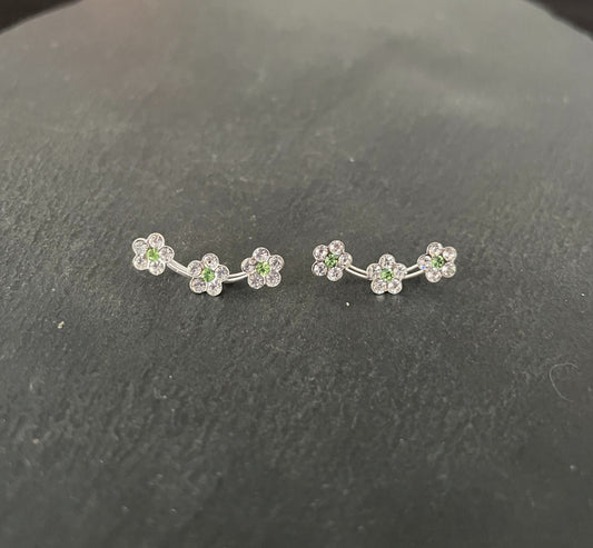 Three Flower Ear Climbers image 1