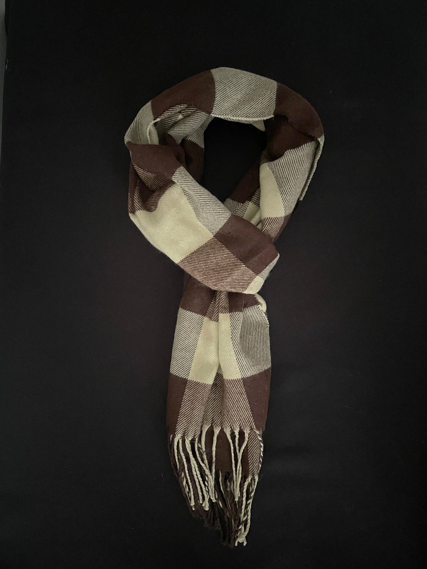 Beige and Brown Scarf image 0