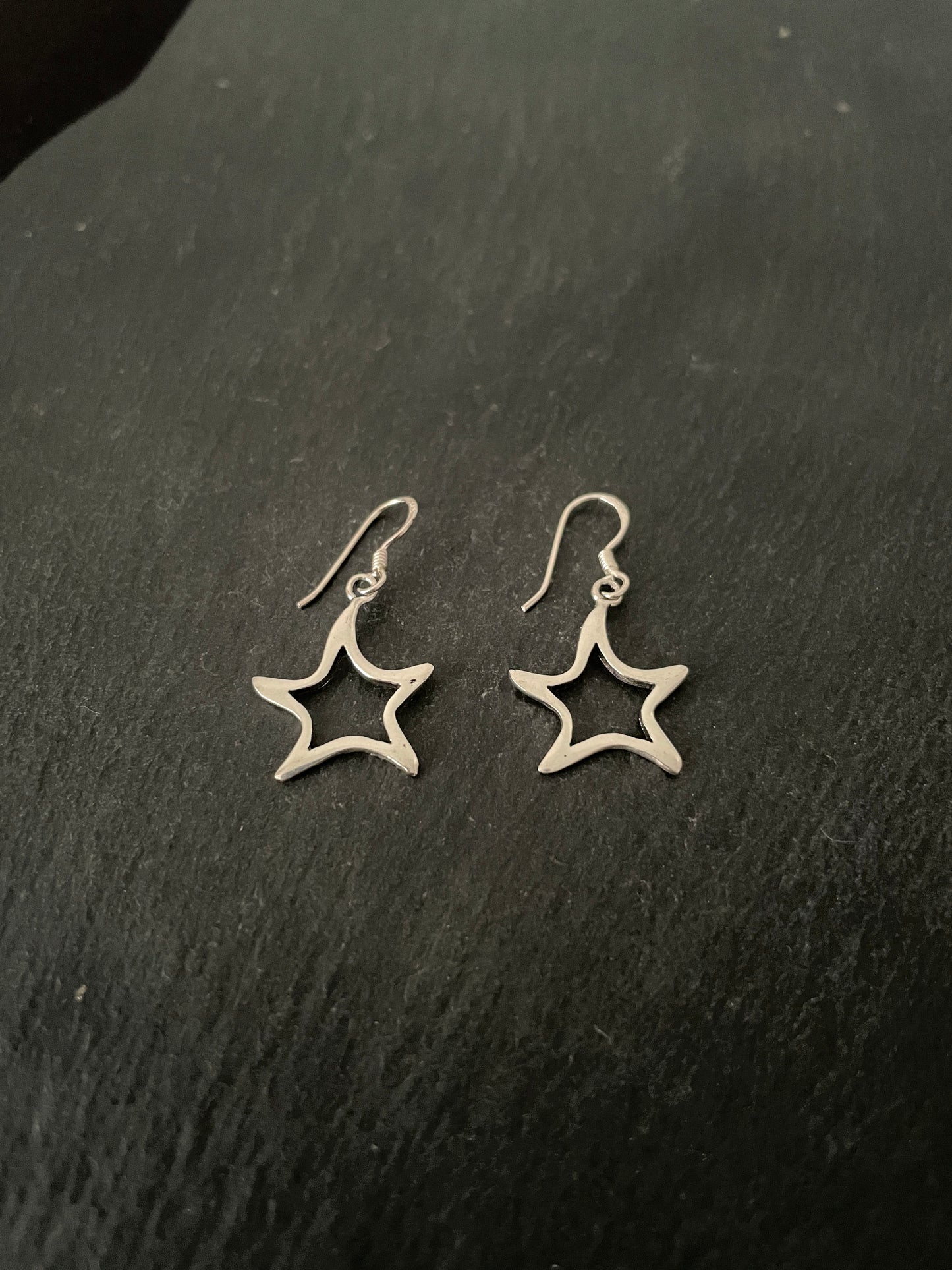 Silver Star Earrings image 1