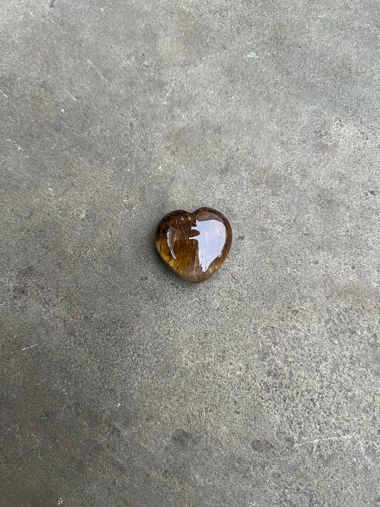 Tiger's Eye Heart image 1