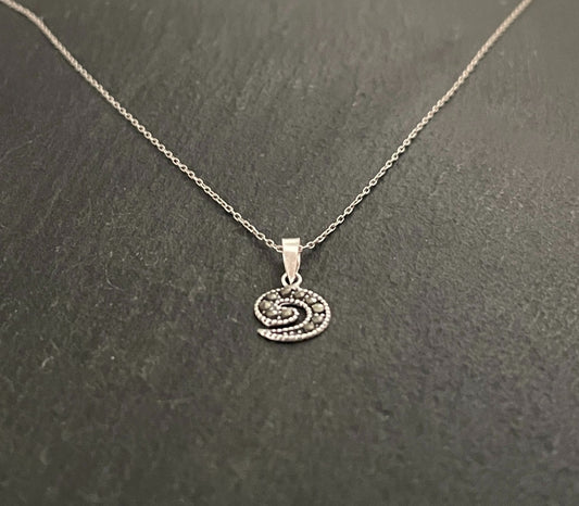 Marcasite Swirl Pendant image 1