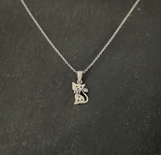 Silver Cat Pendant image 1