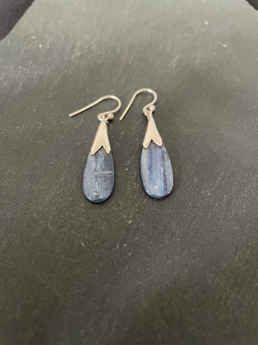 Kyanite and Silver Earrings image 1