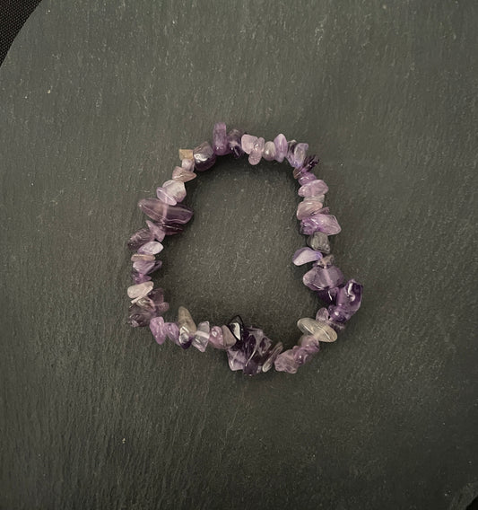 Amethyst Chip Bracelet image 1