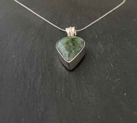 Large Emerald Pendant image 1