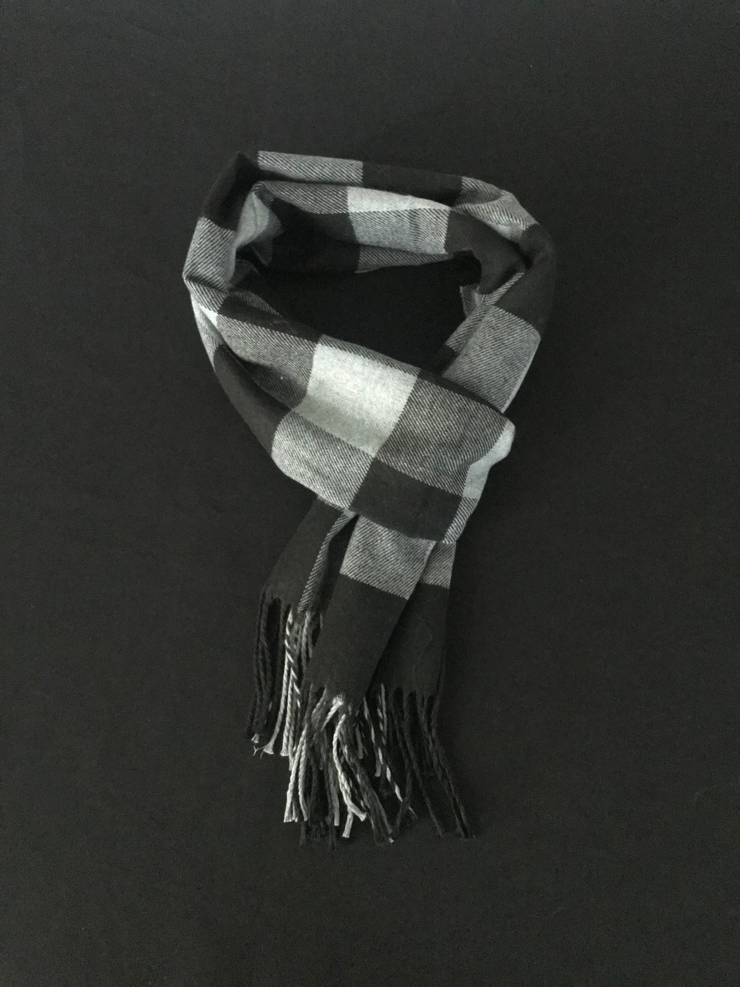 Grey Checked Scarf image 0
