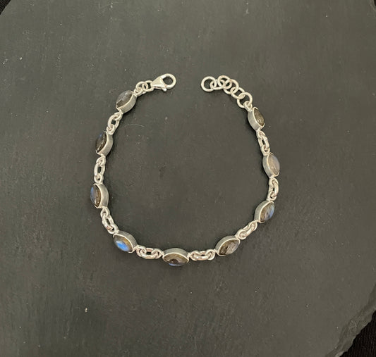 Labradorite and Silver Bracelet image 1