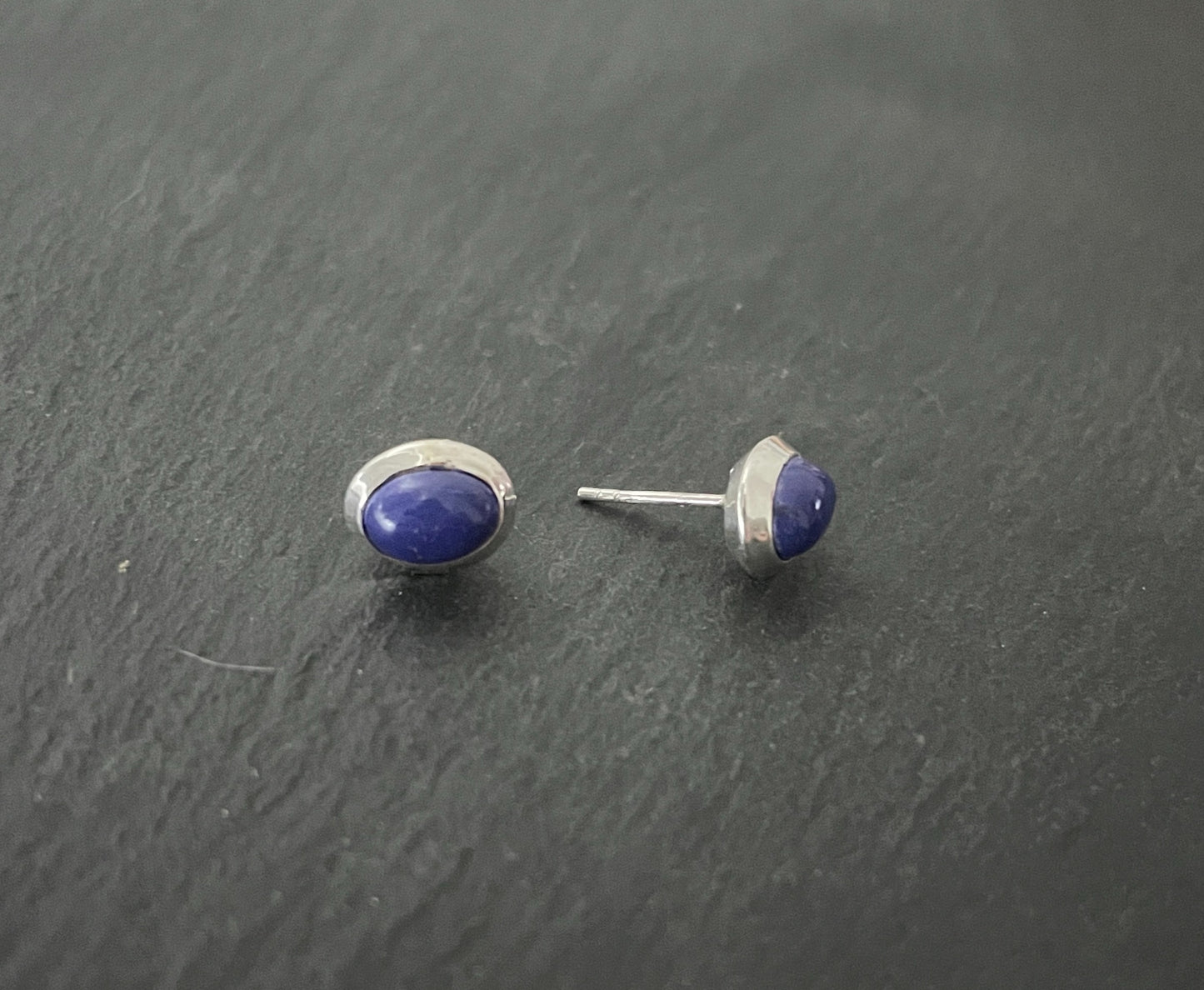 Lapis Lazuli Oval Studs image 1