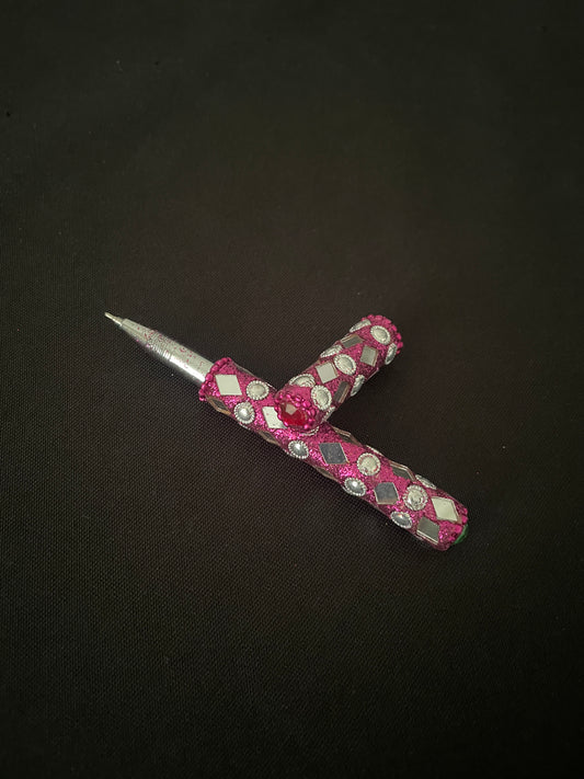 Hot Pink Glitter Pen image 1