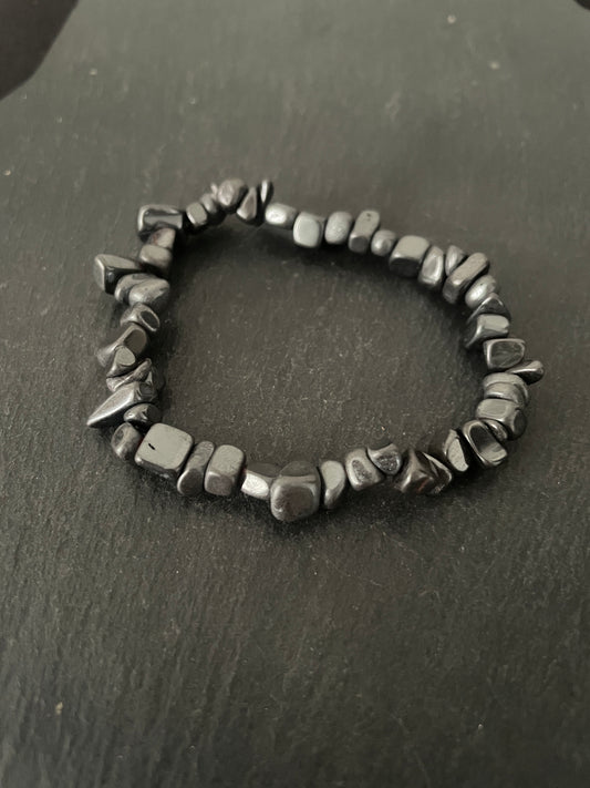 Hematite Chip Bracelet image 1